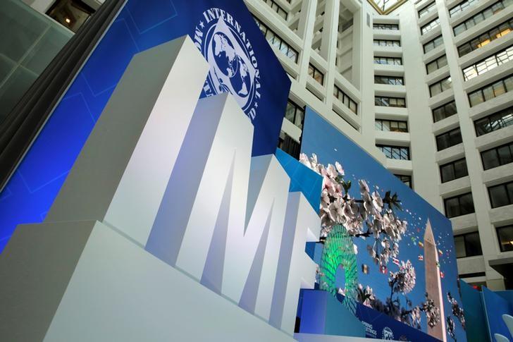 the international monetary fund logo is seen during the imf world bank spring meetings in washington us photo reuters