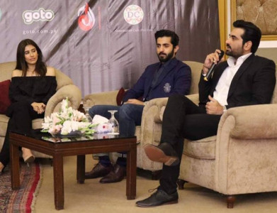 syra shehroz sheheryar munawar siddiqui and humayun saeed launch trailer of project ghazi syra shehroz sheheryar munawar siddiqui and humayun saeed launch trailer of project ghazi