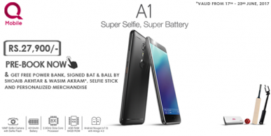 qmobile launches new noir a1 and offers exciting giveaways on pre booking
