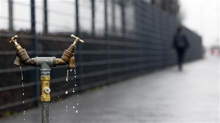 water drips from a standing pipe photo reuters