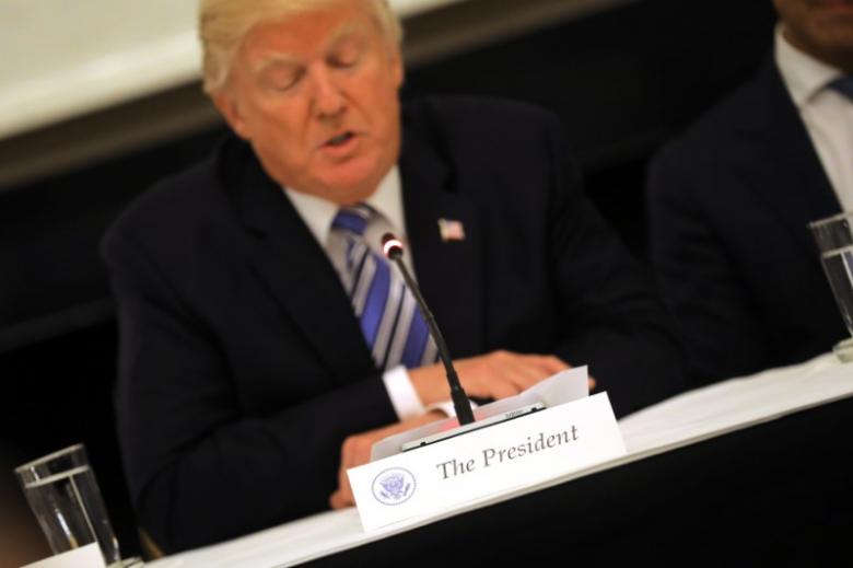 us president donald trump participates in an american technology council roundtable at the white house in washington u s june 19 2017 photo reuters