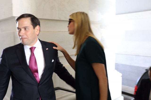 senator marco rubio with first daughter ivanka trump photo twitter senator marco rubio with first daughter ivanka trump photo twitter