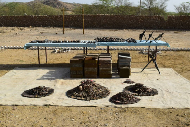 arms and ammunition seized on wednesday photo ispr arms and ammunition seized on wednesday photo ispr