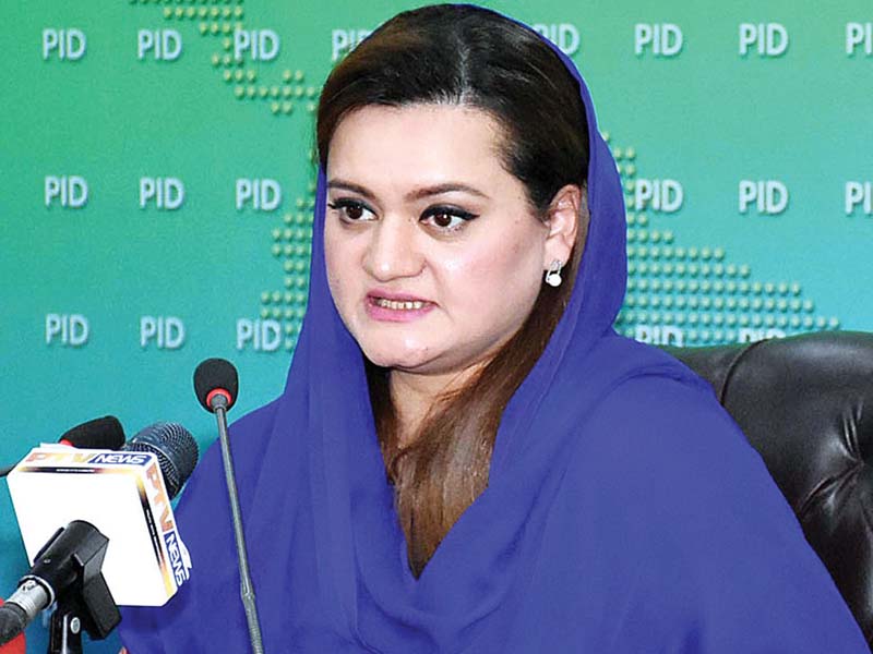 minister of state for information broadcasting and national heritage marriyum aurangzeb photo express