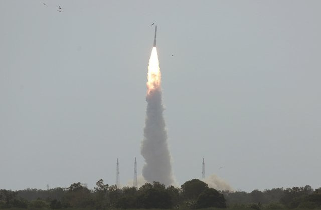 india 039 s polar satellite launch vehicle pslv c38 carrying cartosat 2 and 30 other satellites lifts off from the satish dhawan space centre in sriharikota india june 23 2017 photo reuters india 039 s polar satellite launch vehicle pslv c38 carrying cartosat 2 and 30 other satellites lifts off from the satish dhawan space centre in sriharikota india june 23 2017 photo reuters