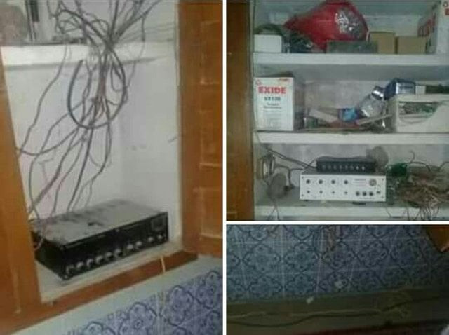 two ups batteries worth rs50 000 and a donation box were stolen photo express two ups batteries worth rs50 000 and a donation box were stolen photo express
