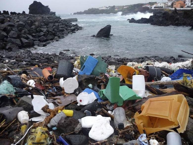 a beach pictured littered with plastic garbage photo reuters