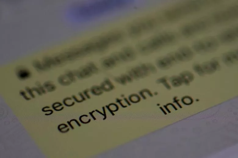 an encryption message is seen on the whatsapp application on an iphone in manchester britain march 27 2017 photo reuters an encryption message is seen on the whatsapp application on an iphone in manchester britain march 27 2017 photo reuters