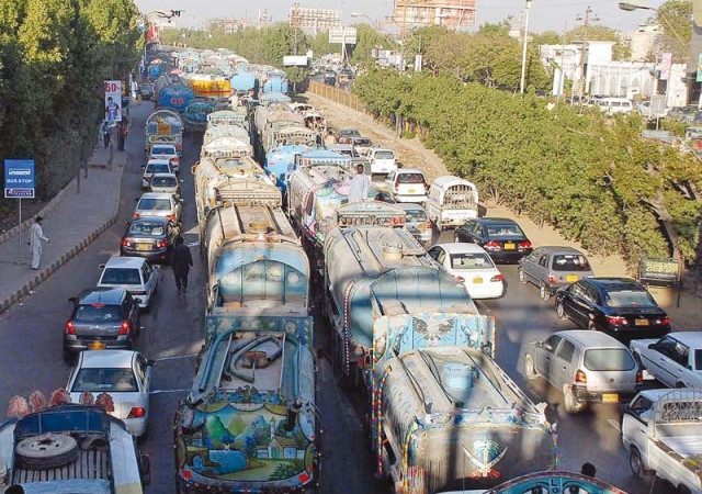 the ongoing water shortage in karachi has driven up demand for water tankers in the city the cost of water tankers has increased exponentially since the water shortage began photo file