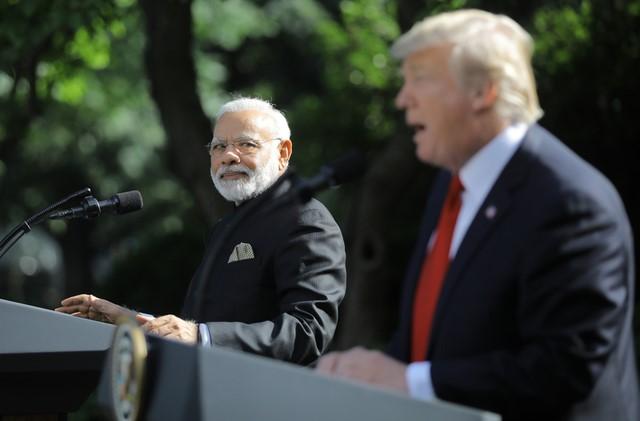 president donald trump holds a joint news conference with indian prime minister narendra modi in the rose garden of the white house in washington photo reuters