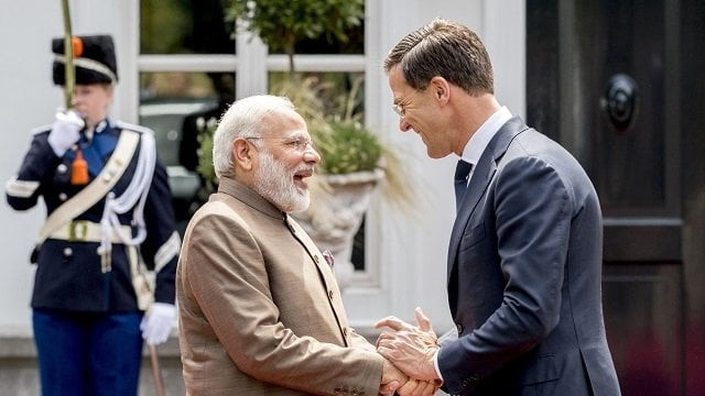 indian pm narendra modi and dutch pm mark rutte photo afp indian pm narendra modi and dutch pm mark rutte photo afp