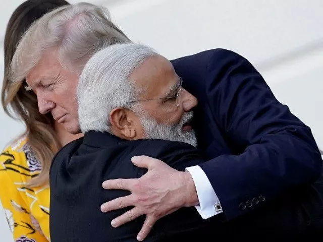 india 039 s prime minister narendra modi hugs us president donald trump as he departures the white house after a visit in washington us photo reuters india 039 s prime minister narendra modi hugs us president donald trump as he departures the white house after a visit in washington us photo reuters