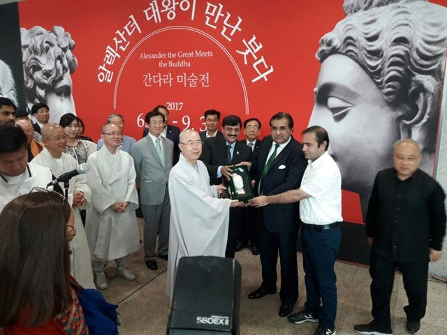 pakistani envoy says gandhara artifacts have been brought to the exhibition for the first time in seven decades photo express pakistani envoy says gandhara artifacts have been brought to the exhibition for the first time in seven decades photo express