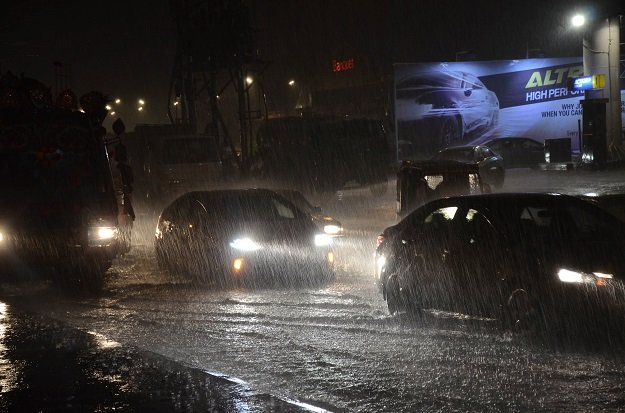 many under construction roads and underpasses were flooded due to accumulated rainwater and poor drainage photo mohammad noman express