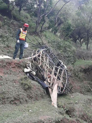 a rescue operation is currently ongoing on the scene of the incident three people reportedly injured photo express a rescue operation is currently ongoing on the scene of the incident three people reportedly injured photo express