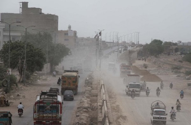 hundreds of shops have been forced to shut down or move elsewhere during the last one year due to the construction of the malir 15 flyover photo athar khan