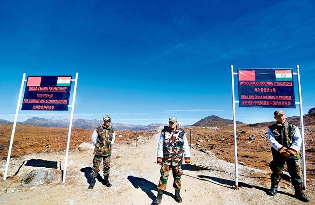 indian army personnel keep vigil at the india china border in arunachal pradesh photo afp