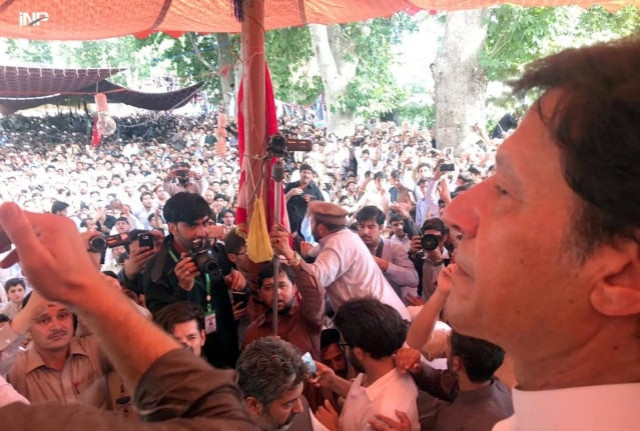pti chairman imran khan addresses participants of a sit in held for the victims of twin blasts in parachinar photo inp pti chairman imran khan addresses participants of a sit in held for the victims of twin blasts in parachinar photo inp