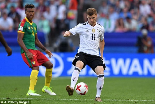 find of the tournament 21 year old timo werner is the confederations cup s joint top goal scorer and may well be leading the line for germany come next year s world cup photo afp find of the tournament 21 year old timo werner is the confederations cup s joint top goal scorer and may well be leading the line for germany come next year s world cup photo afp