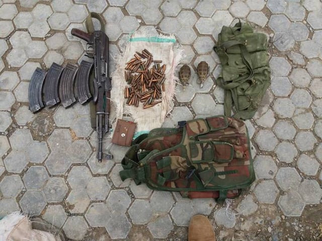 a view of some of the weapons and ammunition seized a view of some of the weapons and ammunition seized