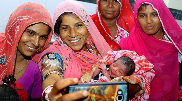 the mother of quot baby gst quot takes a selfie with her photo courtesy pti the mother of quot baby gst quot takes a selfie with her photo courtesy pti