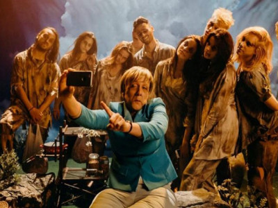 slovenian comic s parody has merkel dancing with zombie refugees slovenian comic s parody has merkel dancing with zombie refugees