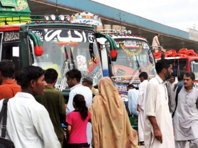 several passengers detained at faizabad bus terminal