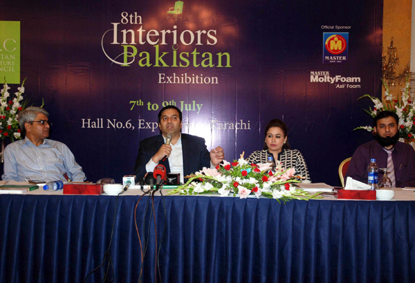 pakistan furniture council chief executive officer mian kashif ashfaq announced on wednesday the eighth interiors pakistan exhibition photo muhammad azeem