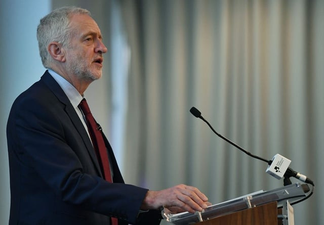 britain 039 s opposition labour party leader jeremy corbyn delivers a speech at a british chambers of commerce business and education summit in london on july 6 2017 photo afp britain 039 s opposition labour party leader jeremy corbyn delivers a speech at a british chambers of commerce business and education summit in london on july 6 2017 photo afp