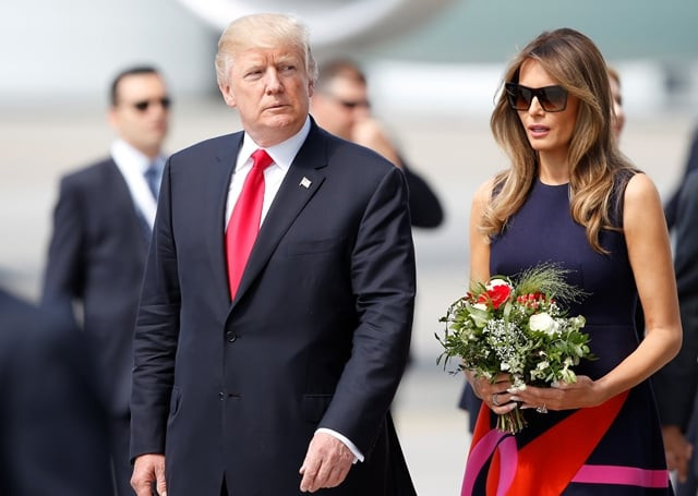 us president donald trump and first lady melania trump arrive for the g20 leaders summit in hamburg germany july 6 2017 photo reuters us president donald trump and first lady melania trump arrive for the g20 leaders summit in hamburg germany july 6 2017 photo reuters