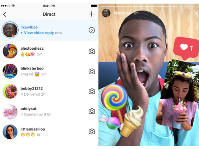 instagram s is plugging disappearing photo and video messaging right into stories