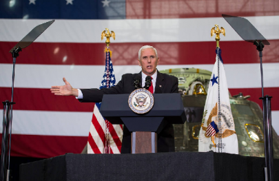 pence vows new era in us space exploration but minor details pence vows new era in us space exploration but minor details