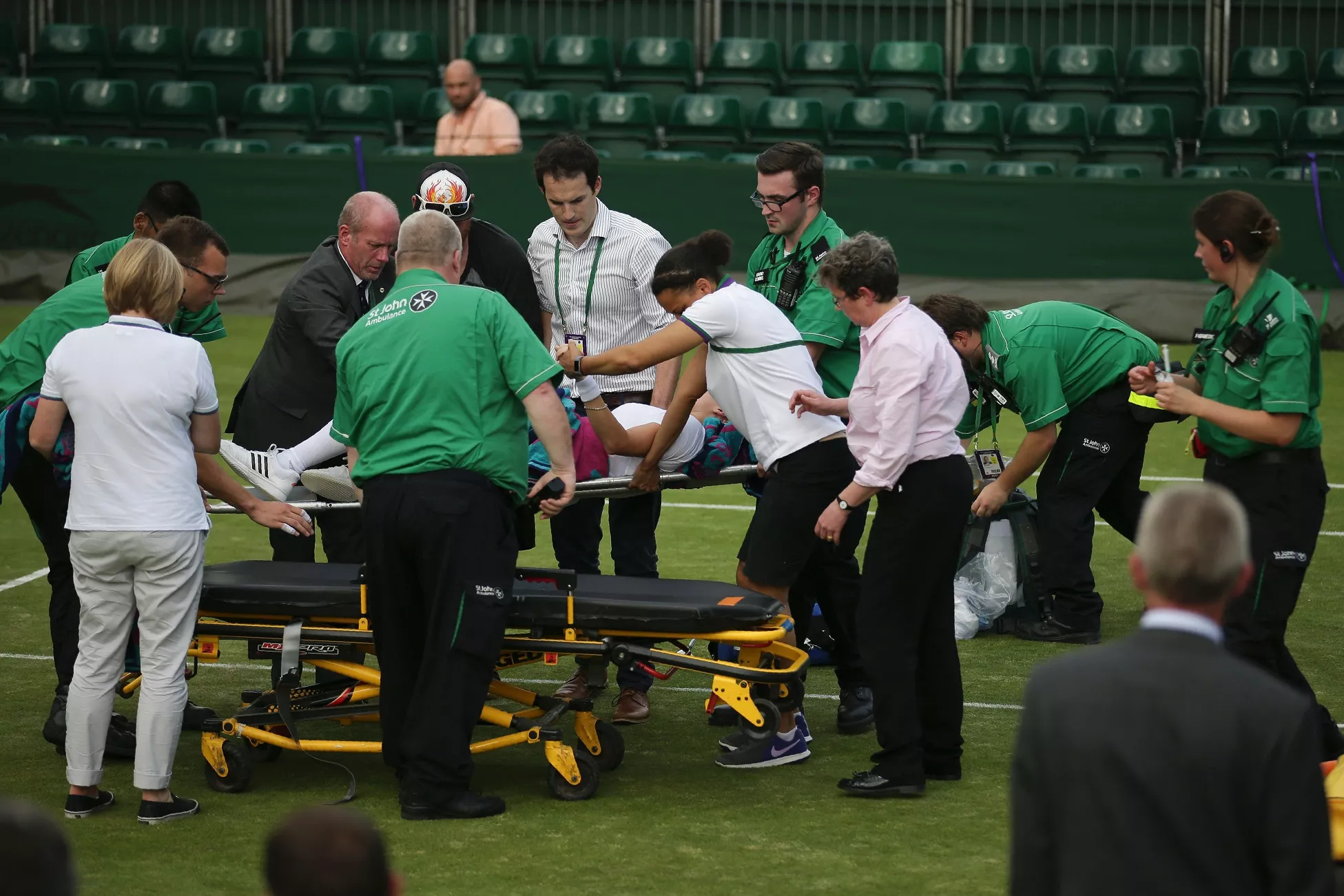 distraught the 32 year old bethanie mattek sands screamed in scenes so distressing after hurting her knee that television cameras panned away from the stricken player photo afp distraught the 32 year old bethanie mattek sands screamed in scenes so distressing after hurting her knee that television cameras panned away from the stricken player photo afp