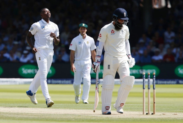 rabada bagged three wickets in his 28 overs for south africa photo afp rabada bagged three wickets in his 28 overs for south africa photo afp