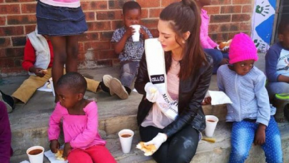 miss south africa accused of racism for wearing gloves at orphanage miss south africa accused of racism for wearing gloves at orphanage
