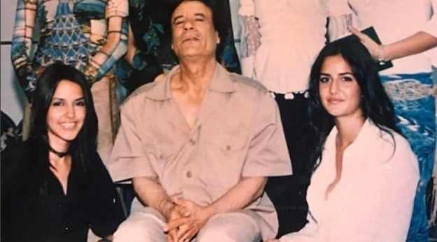 a young katrina kaif seated along with libyan dictator muammar gaddafi photo instagram