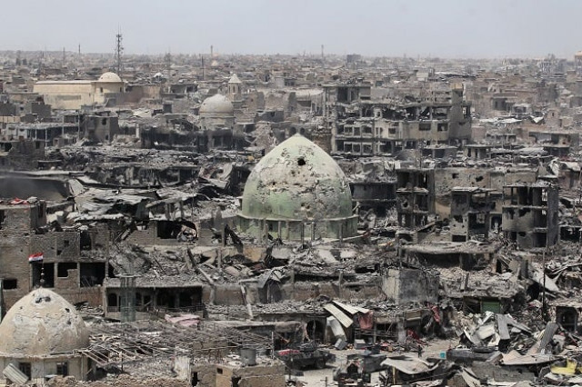 a general view of the destruction in mosul 039 s old city photo afp a general view of the destruction in mosul 039 s old city photo afp