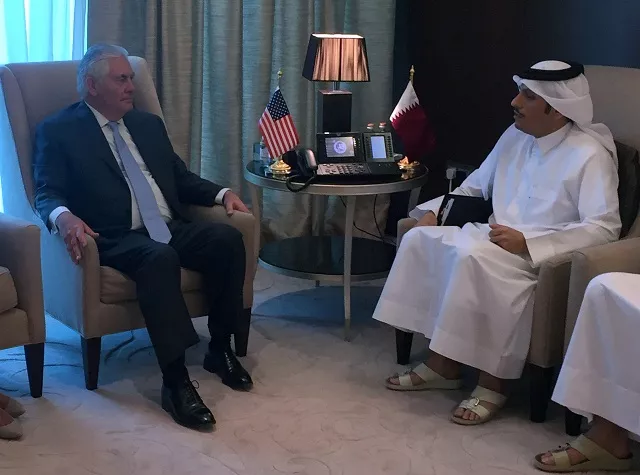 u s secretary of state rex tillerson meets with qatar 039 s foreign minister sheikh mohammed bin abdulrahman al thani in doha qatar july 11 2017 photo reuters u s secretary of state rex tillerson meets with qatar 039 s foreign minister sheikh mohammed bin abdulrahman al thani in doha qatar july 11 2017 photo reuters