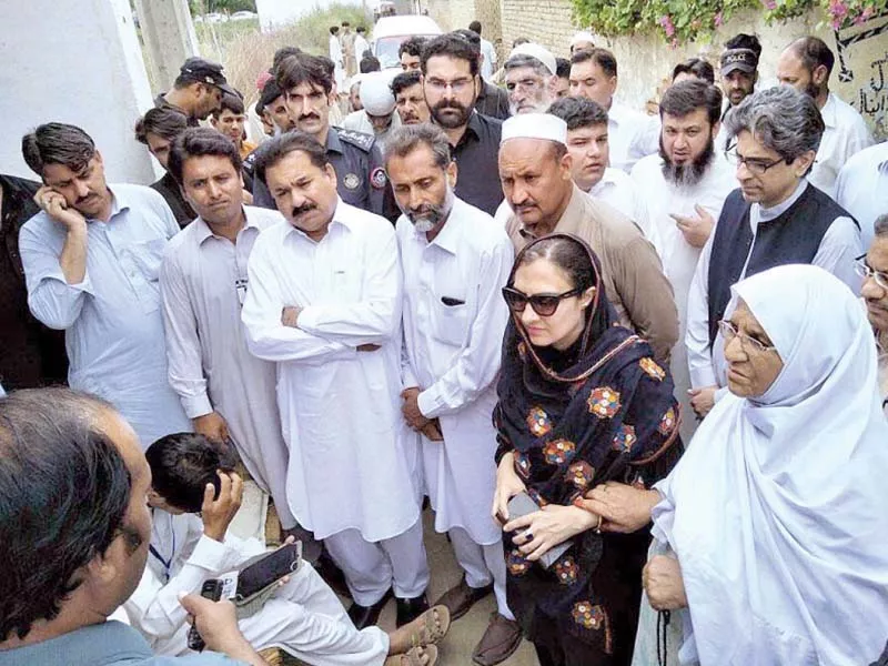bisp chairman marvi memon reviewing progress of the ongoing nser survey in charsadda photo app bisp chairman marvi memon reviewing progress of the ongoing nser survey in charsadda photo app