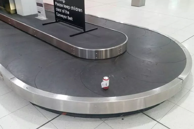this can of booze survived a four hour flight in the luggage hold of the qantas plane photo afp this can of booze survived a four hour flight in the luggage hold of the qantas plane photo afp