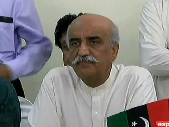 leader of the opposition in the national assembly khurshid shah addresses media persons in islamabad on july 13 2017 express news screen grab leader of the opposition in the national assembly khurshid shah addresses media persons in islamabad on july 13 2017 express news screen grab