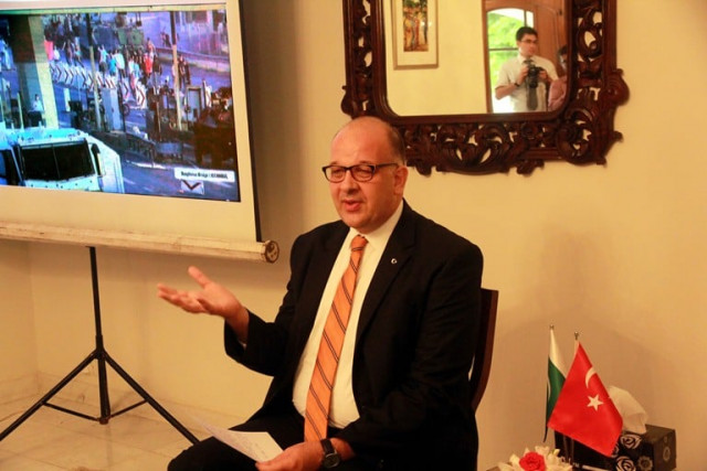 the consul general spoke about the failed coup and rise in people 039 s confidence in the turkish government photo athar khan express