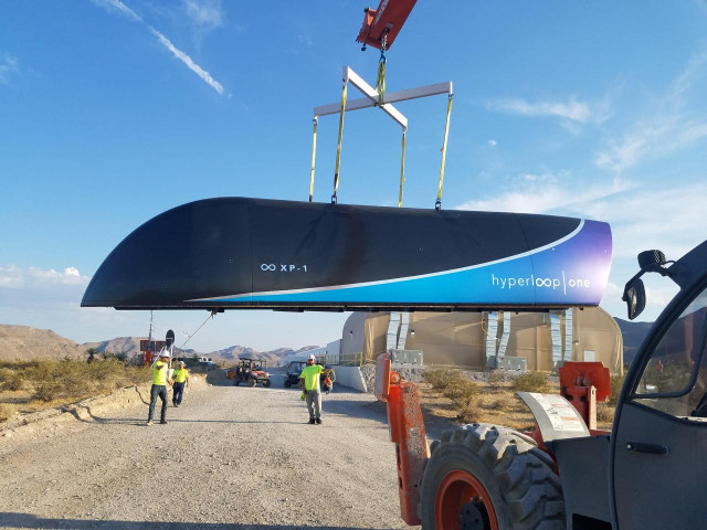 a hyperloop one test vehicle is transported at a devloop track in the nevada desert in a photo taken may 12 2017 and released july 13 2017 hyperloop one photo reuters a hyperloop one test vehicle is transported at a devloop track in the nevada desert in a photo taken may 12 2017 and released july 13 2017 hyperloop one photo reuters
