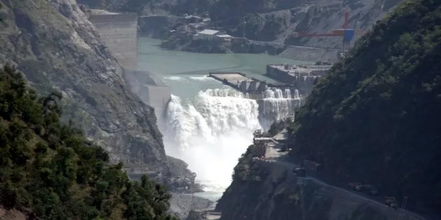 water flows on the banks of chenab river with the baglihar hydroelectric project in the background photo reuters water flows on the banks of chenab river with the baglihar hydroelectric project in the background photo reuters