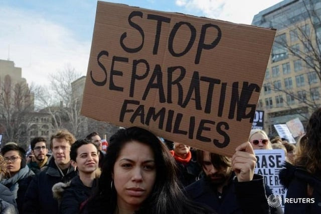 people participate in a protest against us president donald trump 039 s immigration policy in new york city photo reuters people participate in a protest against us president donald trump 039 s immigration policy in new york city photo reuters