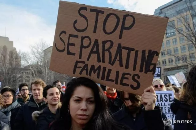 people participate in a protest against us president donald trump 039 s immigration policy in new york city photo reuters people participate in a protest against us president donald trump 039 s immigration policy in new york city photo reuters