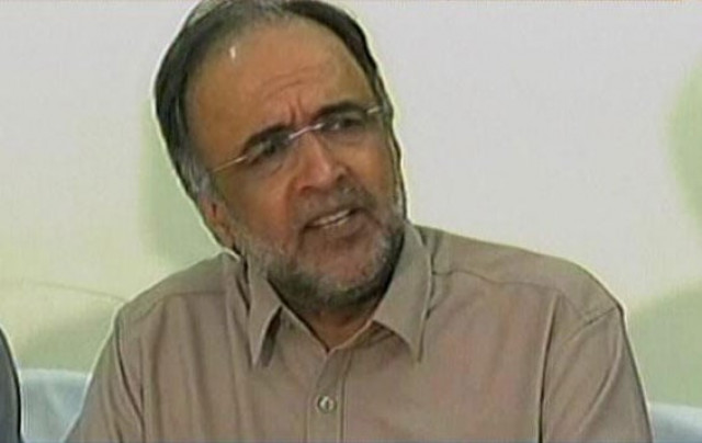 ppp leader qamar zaman kaira addressing a news conference on july 15 2017 express news screen grab ppp leader qamar zaman kaira addressing a news conference on july 15 2017 express news screen grab