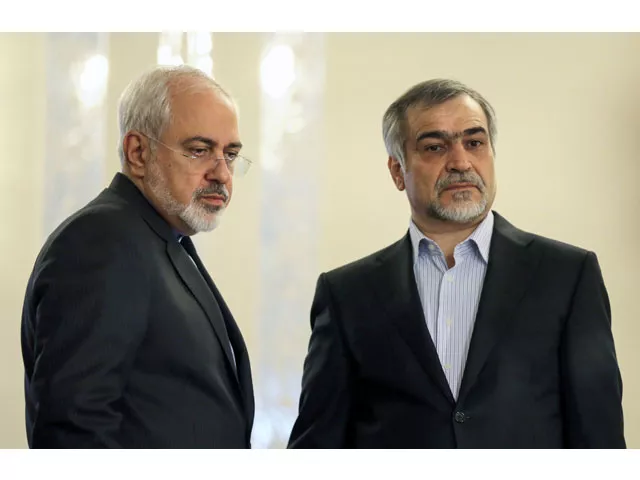 this file photo taken on april 3 2015 shows iranian foreign minister javad zarif l standing alongside hossein fereydoun president rouhani 039 s younger brother and advisor during a press conference for rouhani in the capital tehran photo afp this file photo taken on april 3 2015 shows iranian foreign minister javad zarif l standing alongside hossein fereydoun president rouhani 039 s younger brother and advisor during a press conference for rouhani in the capital tehran photo afp