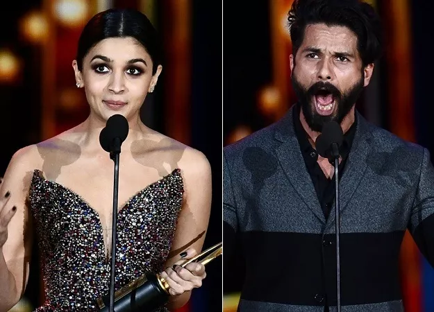 ali bhatt and shahid kapoor at the iifa 2017 photo afp ali bhatt and shahid kapoor at the iifa 2017 photo afp