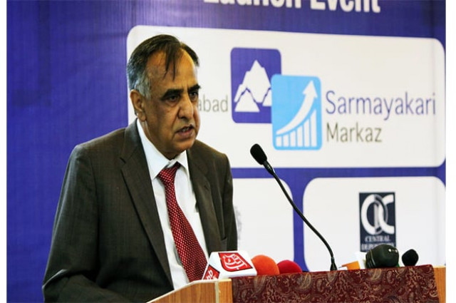 securities and exchange commission of pakistan secp chairman zafar hijazi addressing a gathering photo online file securities and exchange commission of pakistan secp chairman zafar hijazi addressing a gathering photo online file